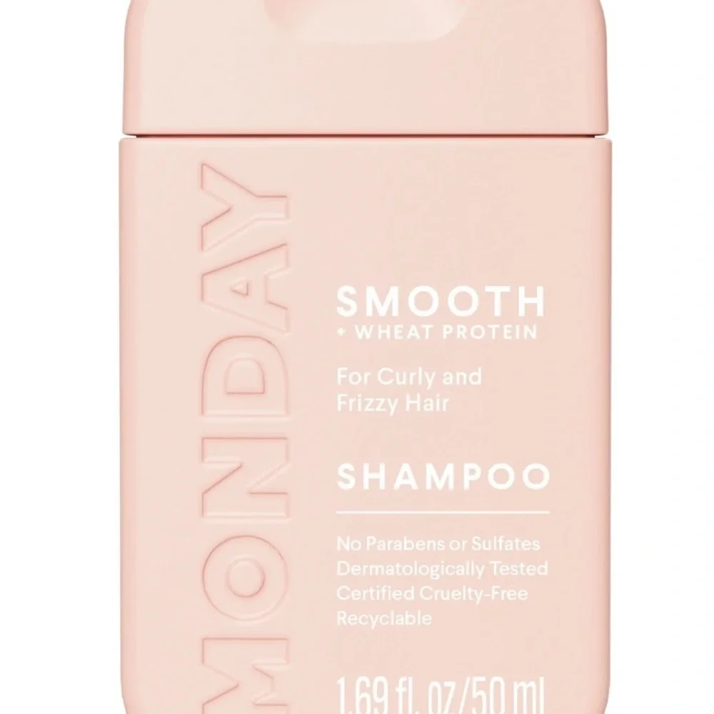 7 MONDAY Haircare SMOOTH Shampoo Softens Tames Curly Wavy Hair